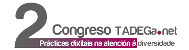 Logotipo do II Congreso TADEGa, Ourense 2011.